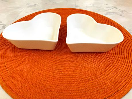 Porcelánové misky/srdiečka 2 ks, 