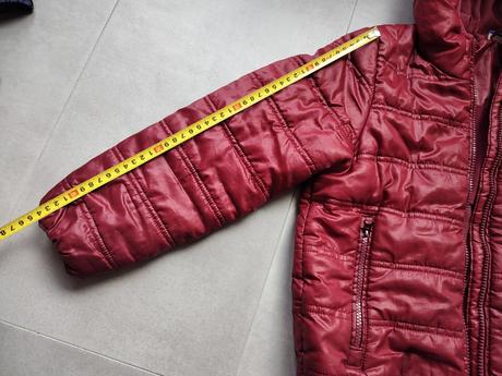Zimná červená bunda / vetrovka, 128