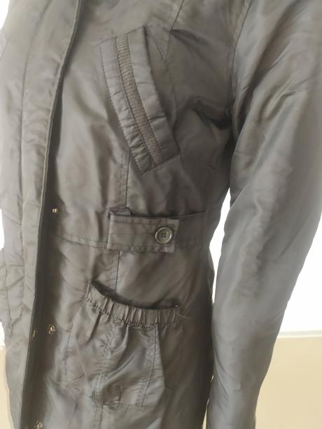 C296 bunda cierna predlzena s, s