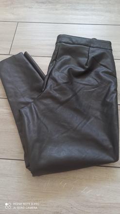 Koženkové nohavice nenosené, f&f,42