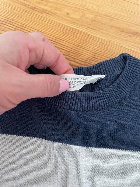 Bavlnený svetrík h&m 110-116, 5-6 y, h&m,116