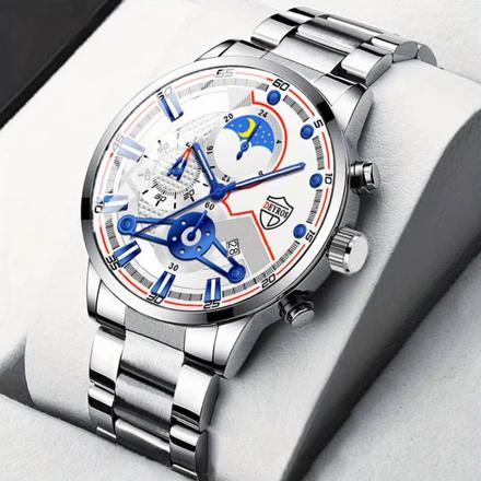 Elegantné pánske hodinky s funkciou kalendár, 