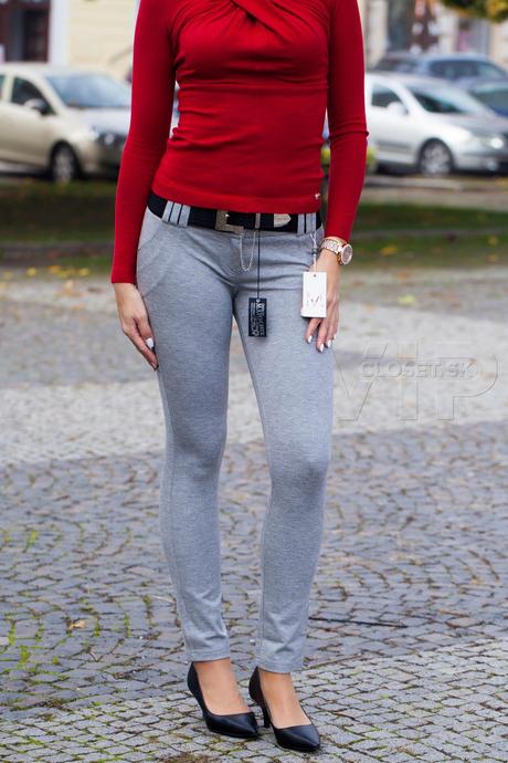 Dámske sivé nohavice mayo chix  taylor, l