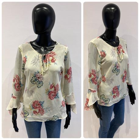 Dámska kvetovaná blúzka, s