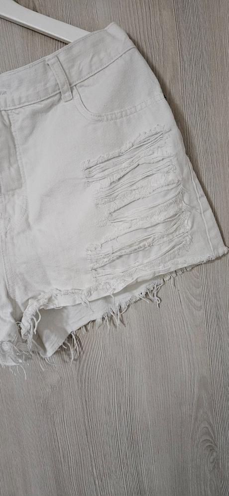 Riflové biele šortky, denim co,l