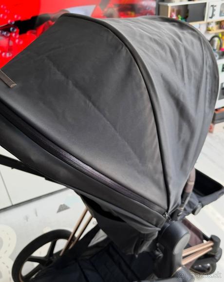 Cybex priam rose gold podvozok + vanička + š.časť, cybex,cybex priam so sedadlom lux seat