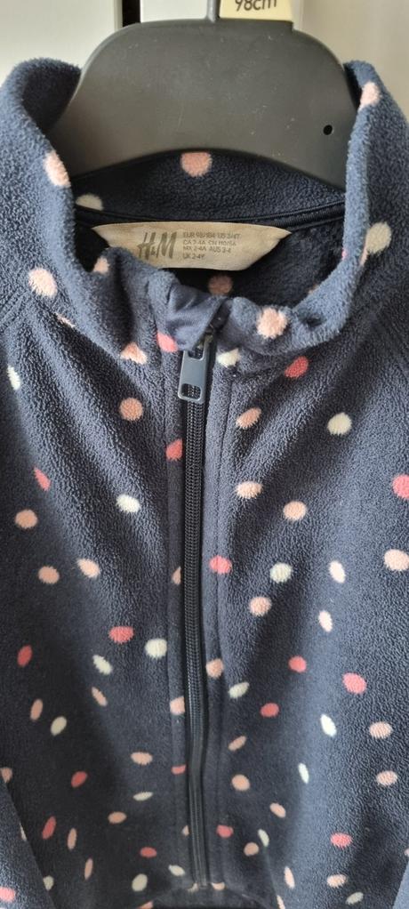 Flisova mikina v.98/104, h&m,98
