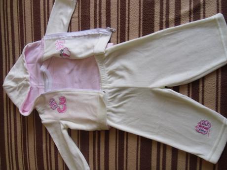 Nenosena supravicka  trojdielna bielo-ruzova, 62