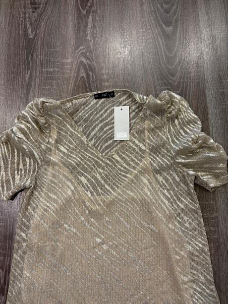 F&f zlate tričko s tielkom č.l, f&f,l