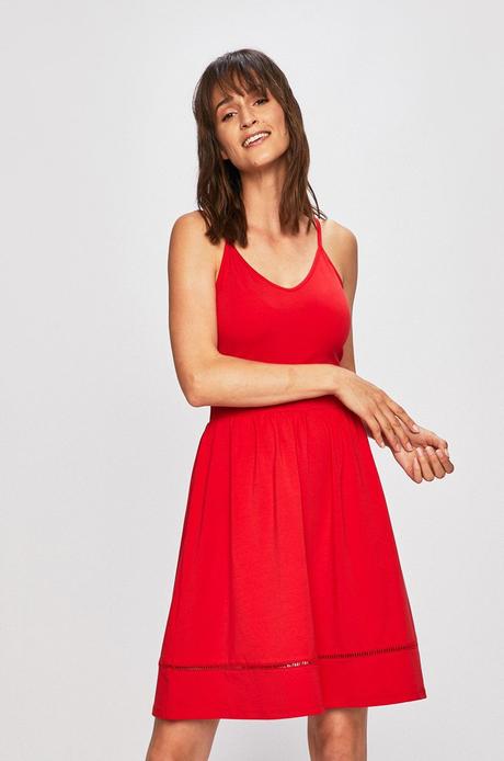 Dámske červené letné šaty only (m), only,m