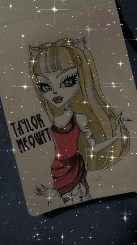 Monster high taylor swift kresba, 