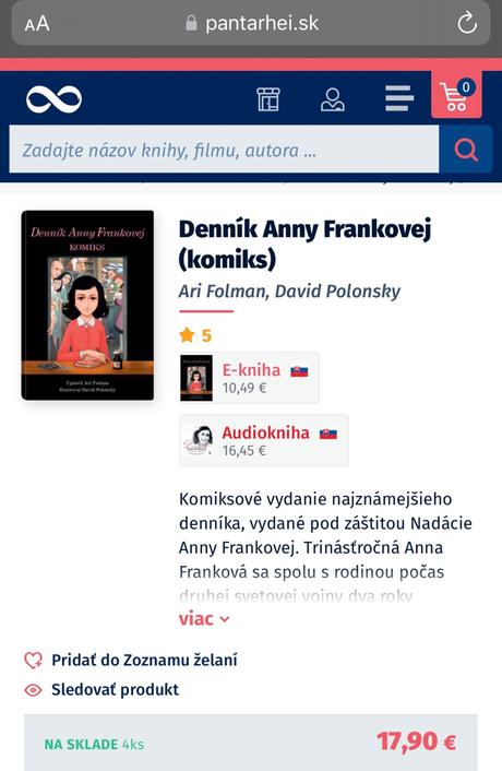 Dennik anny frankovej komiks, 