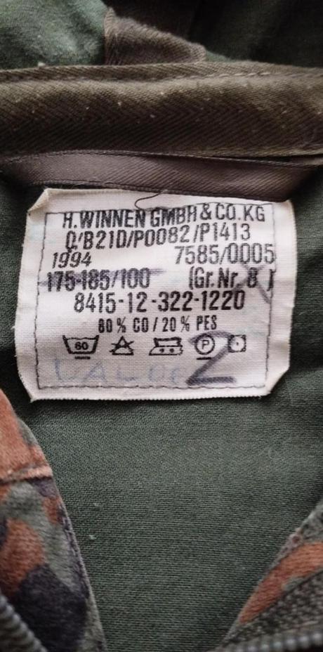 Nemecká vojenská bunda bundeswehr, l