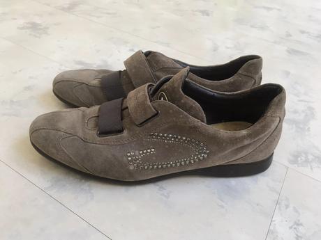 Kožené semišové tenisky, 39