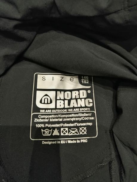 Čierna sukňa s nohavicami nordblanc v146-152, nordblanc,146