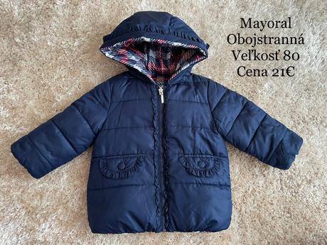 Zimná bundička - obojstranná, mayoral,80