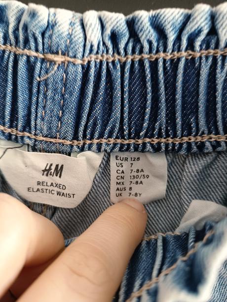 Dievčenské džínsy h&m, h&m,128