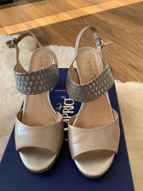 Strieborné sandálky, 40