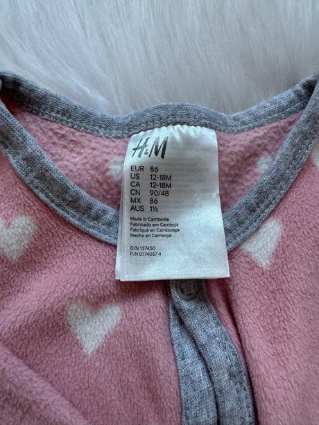 Teplý overal na spanie h&m 86, h&m,86