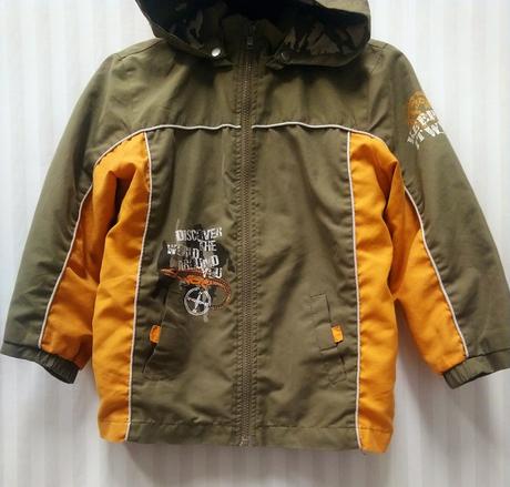 Oranžovo olivová prechodná bunda,dopodopo, 104-110, dopodopo,110