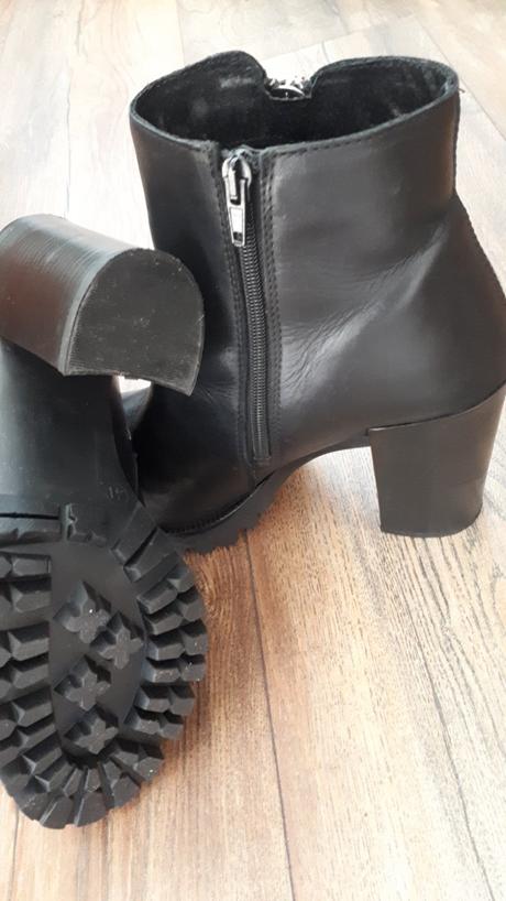 Kožené čižmy kotníkove kozačky ps poelman 40/41, 41
