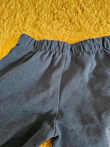 Tmavomodré nohavice dievčenske široké, 116