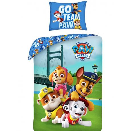 Obojstranné bavlnené obliečky paw patrol, šírka (cm): 140,dĺžka (cm): 200