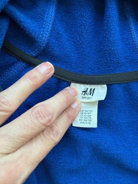 Pleteninovo-flísová mikina s kapucou vel.10-12r., h&m,146