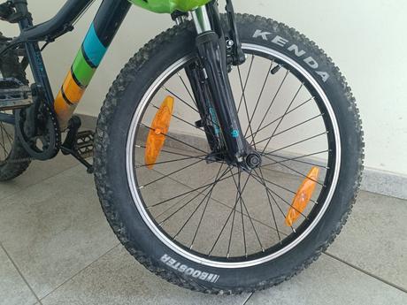 Detský horský bicykel bergamont 20" modrý + prilba, 20