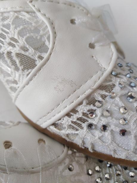 Biele krajkové balerínky 35/36, 35