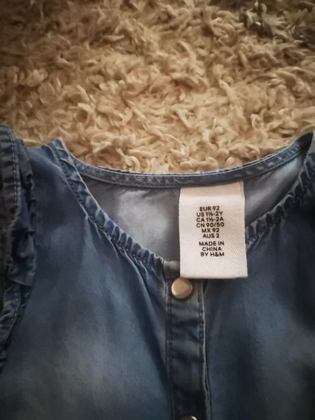 Riflový overal, h&m,92