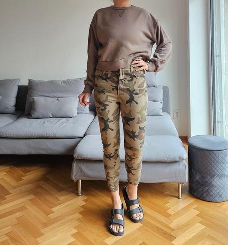 Maskačove rifle s vysokym pasom, bershka,38