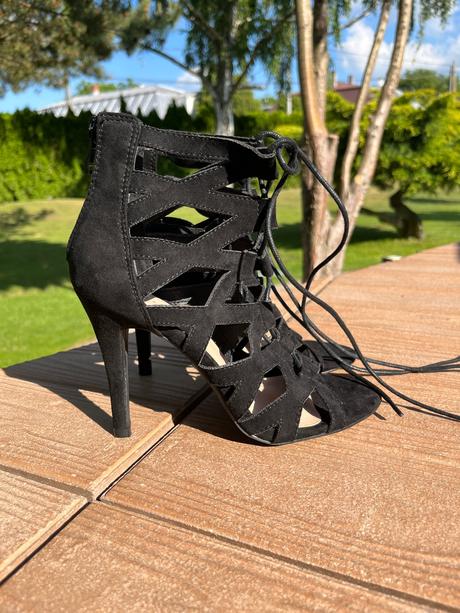 Sandále na opätku -36, 36