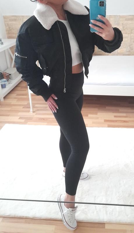 Dámska zimná bombera cropp, m