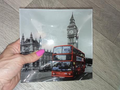 Dekoračná sklená miska anglicko londýn,