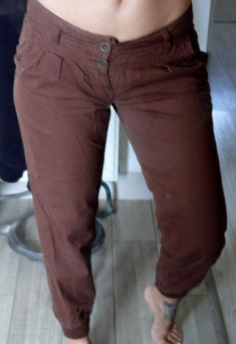 Nohavice-hnedé rifle s-m, terranova,s