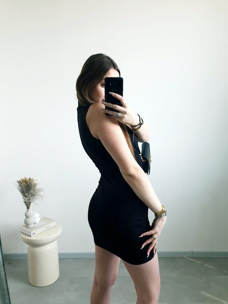 Čierne šaty s/m, s