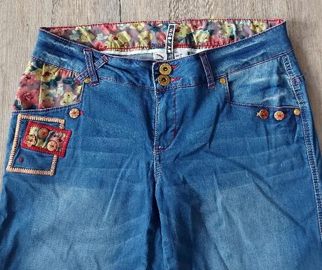 Rifľové kraťasy - roll-upky, bonprix,40