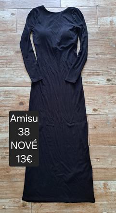 Dlhé šaty s vypchávkami, amisu,38
