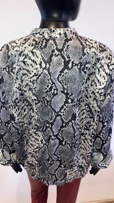 Dámska bombera bunda hadí vzor, l