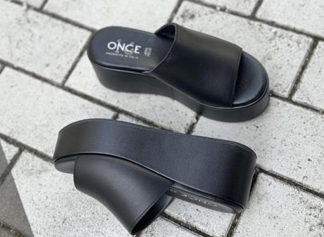 Kožené platformové šľapky nové, 37