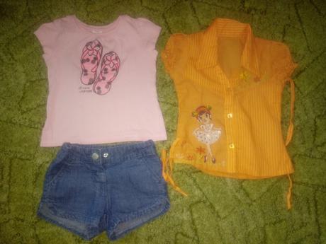 Predám kraťasy + tričko, palomino,98