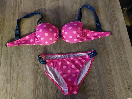 Bikiny bodkované, bonprix,40
