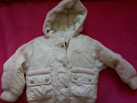 Milučká zimná bunda pre dievčatko, 68