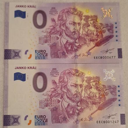 0 bankovka janko kráľ, 