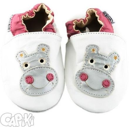 Capiki - capačky hrošík biele, capiki,22 / 23