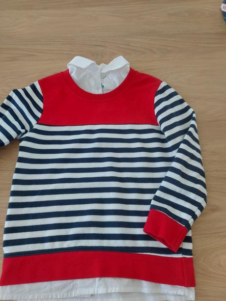 Pulóver z vloženou košeľou, 122