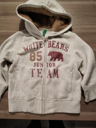 Imidzova unisex mikina beneton s hunatou kapucnou, 92