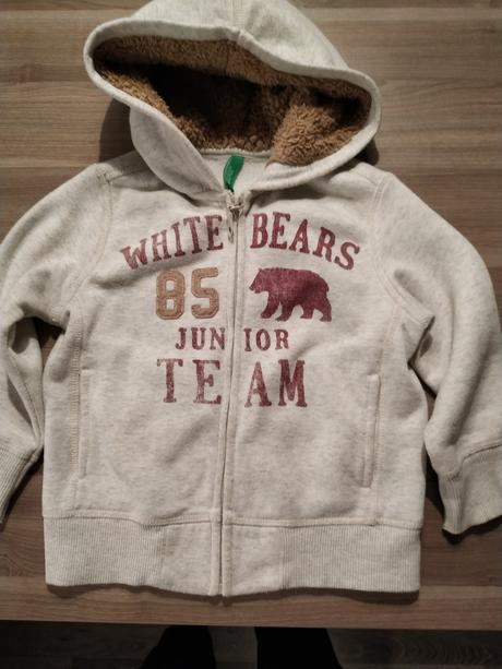 Imidzova unisex mikina beneton s hunatou kapucnou, 92