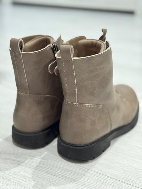 Zimné kožené topánky, protetika,36